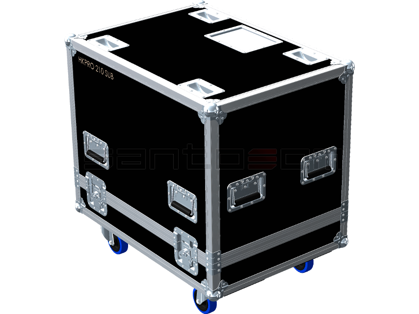 Santosom Cabinet Flight case, 2x HK PR:O 210 SUB