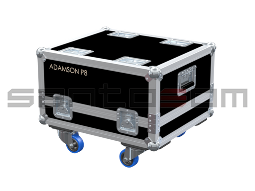 Santosom Cabinet Flight Case PRO, 2x Adamson P8