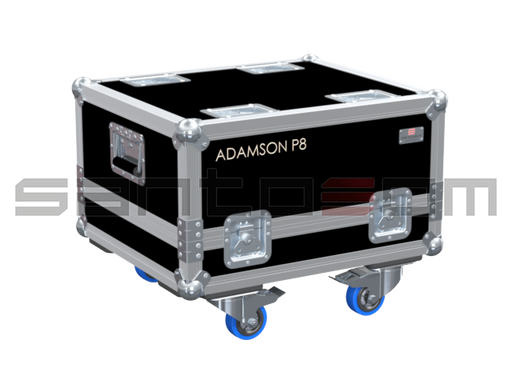 Santosom Cabinet Flight Case PRO, 2x Adamson P8