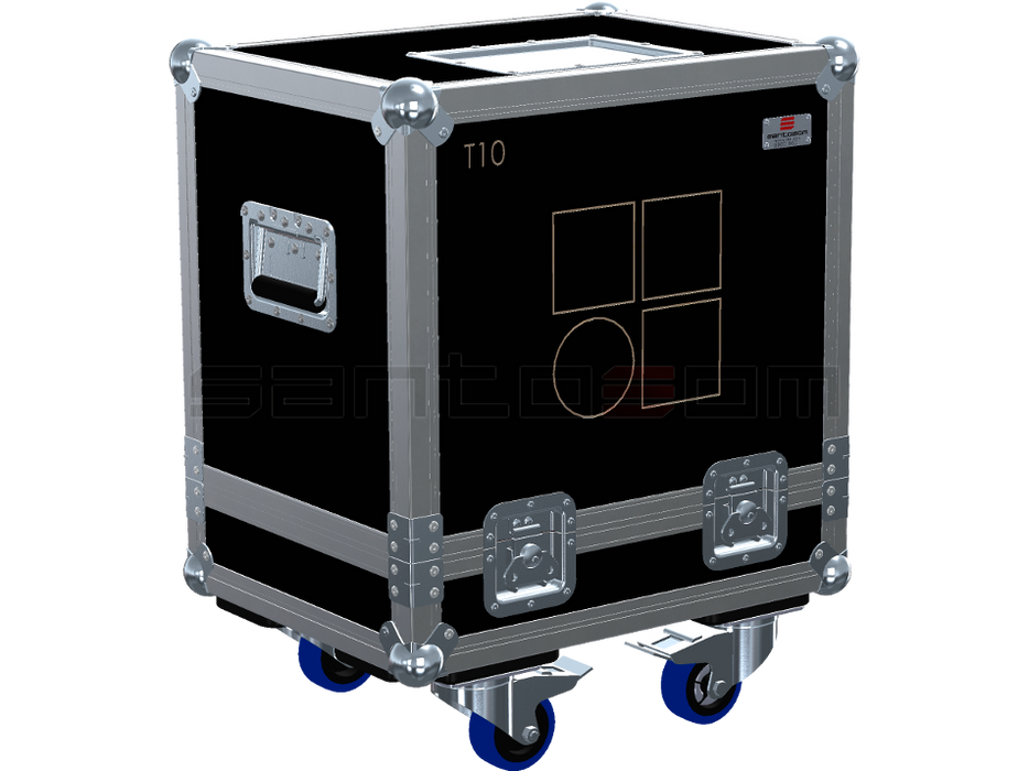 Santosom Cabinet Flight Case, 2x D&B T10