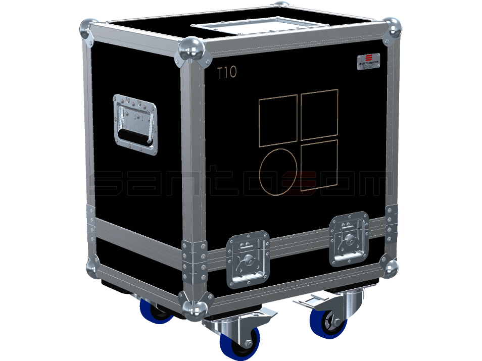 Santosom Cabinet Flight Case, 2x D&B T10