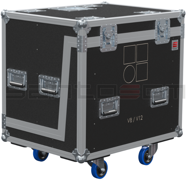 Santosom Cabinet Flight case PRO, 2x D&B V8/V12