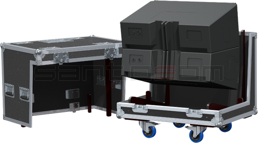 Santosom Cabinet Flight case PRO, 2x D&B V8/V12