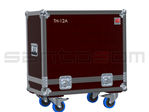 Santosom Cabinet Flight case ECO, 2x Mackie TH-12A