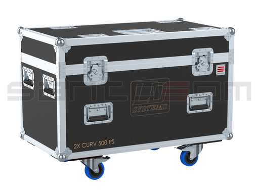 Santosom Cabinet Flight Case Pro, 2x LD Systems LD Curv 500PS