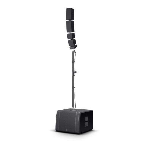 SANTOSOM Cabinet Flight case PRO, 1x LD Systems Curv 500TS