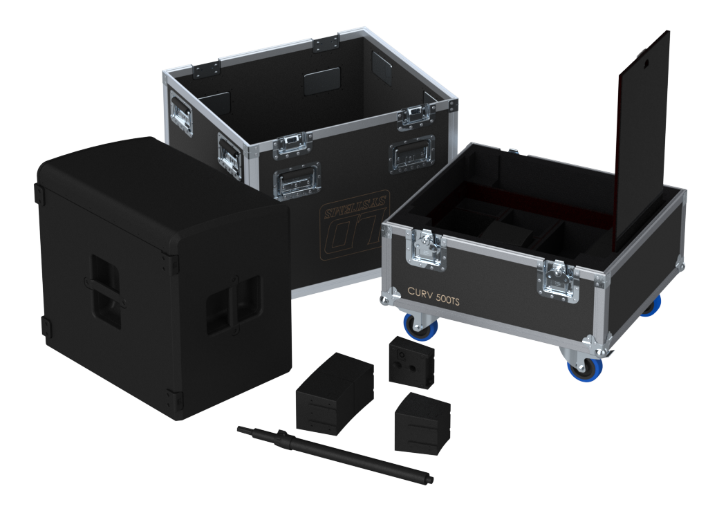 SANTOSOM Cabinet Flight case PRO, 1x LD Systems Curv 500TS