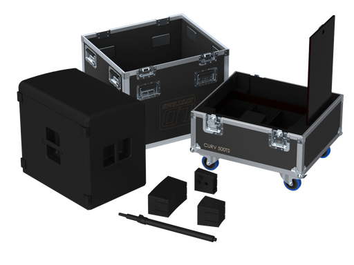 SANTOSOM Cabinet Flight case PRO, 1x LD Systems Curv 500TS