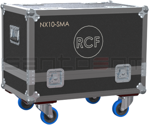 Santosom Cabinet Flight case, 2x RCF Monitor NX 10-SMA
