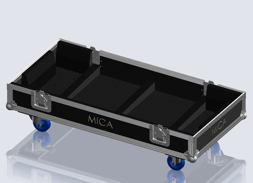 Santosom Cabinet Flight Case PRO, 2x Meyersound Mica
