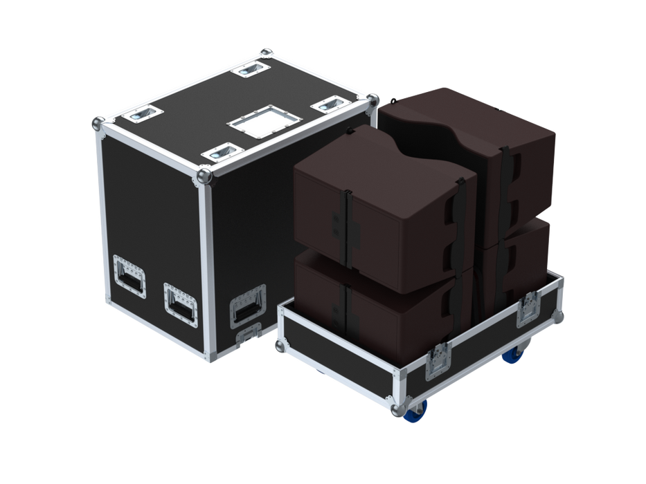 SANTOSOM Cabinet Flight case PRO, 10x L-Acoustics KIVA/ 4x KILO
