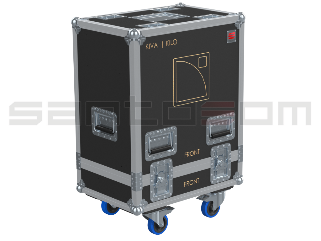 SANTOSOM Cabinet Flight case PRO, 4x L-Acoustics KIVA II