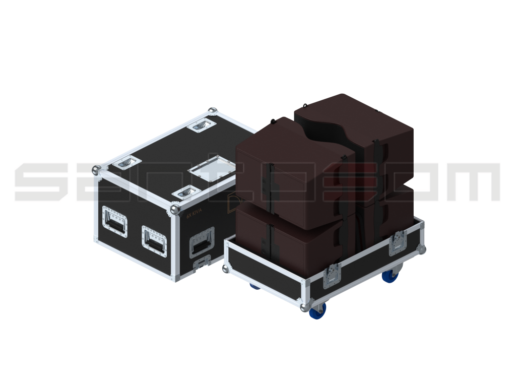 Santosom Cabinet Flight case PRO, L-Acoustics 6x KIVA or 2 KILO + 2 KIVA