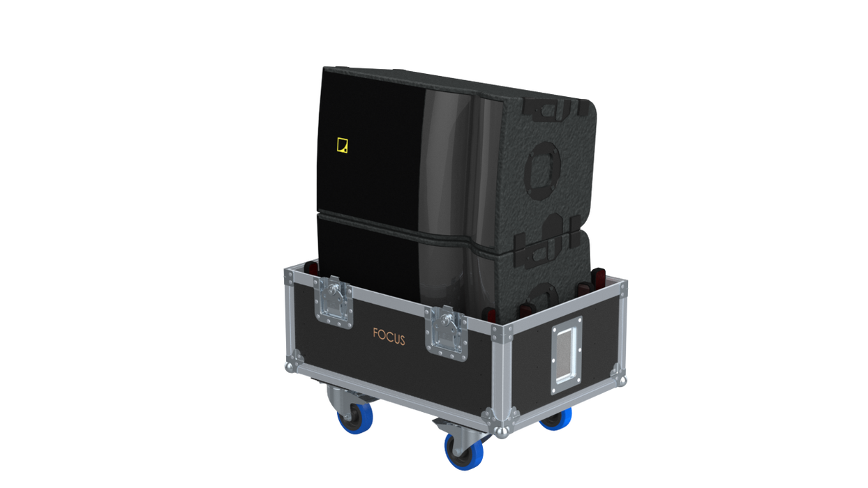 Santosom Cabinet Flight case PRO, 2x L-Acoustics A10