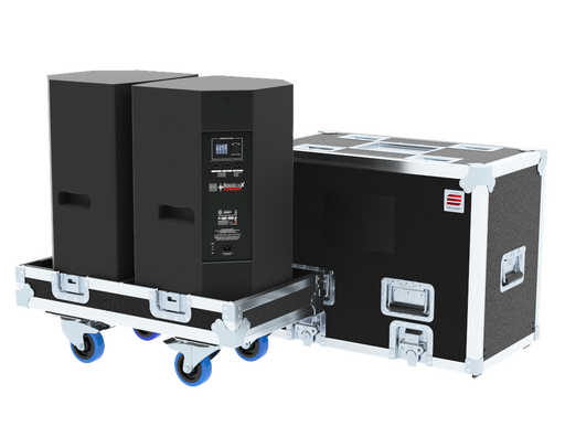 Santosom Cabinet Flight Case PRO, 2x Martin Audio XP12