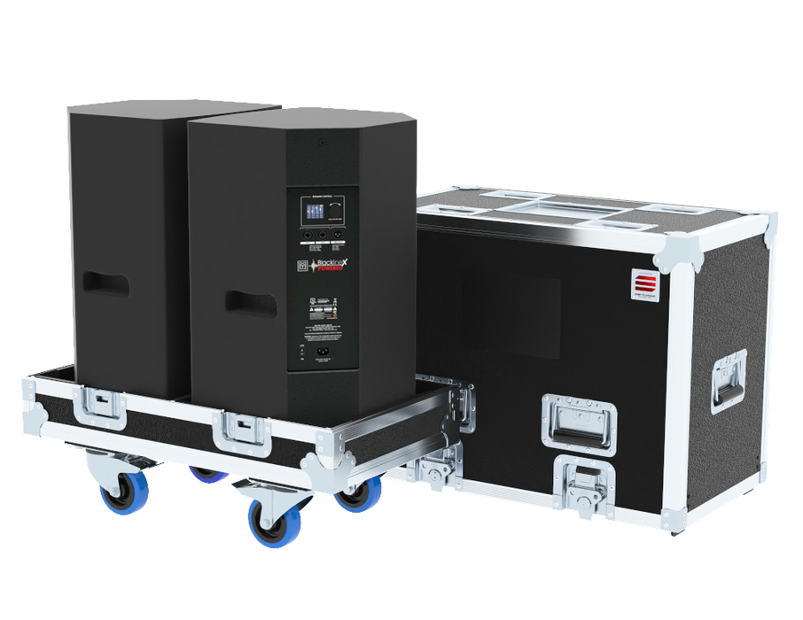 Santosom Cabinet Flight Case PRO, 2x Martin Audio XP12