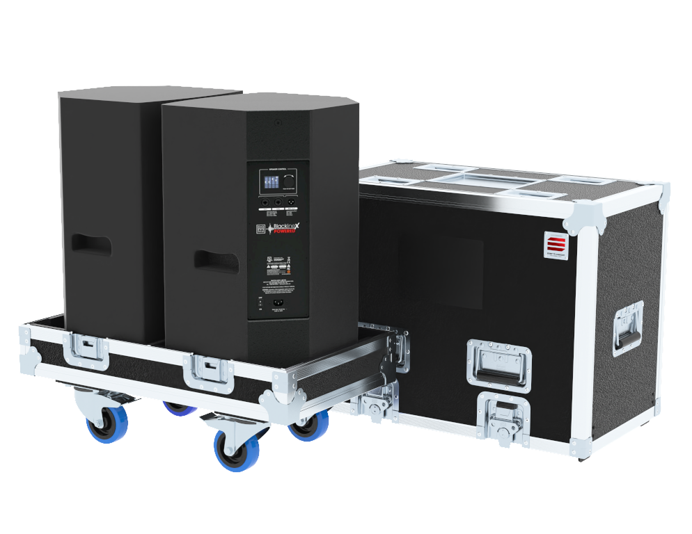 Santosom Cabinet Flight Case PRO, 2x Martin Audio XP12