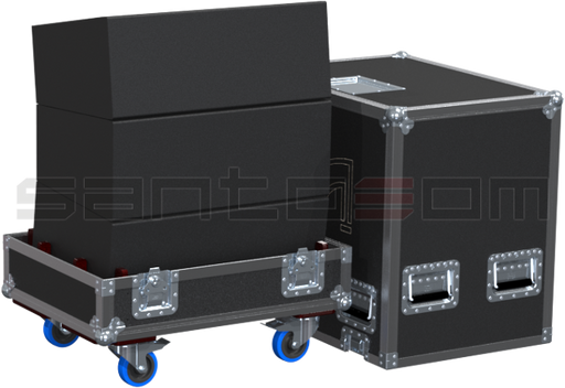 Santosom Cabinet Flight Case PRO, 3x Martin Audio W8LM
