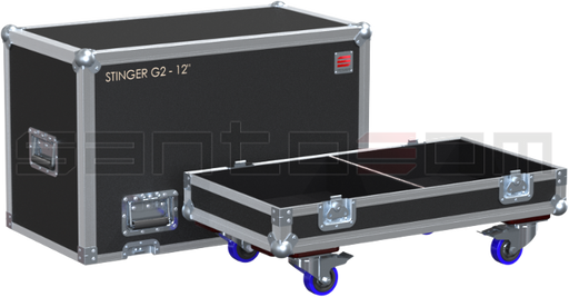 Santosom Cabinet Flight Case, 2x LD Systems Stinger 12 G2