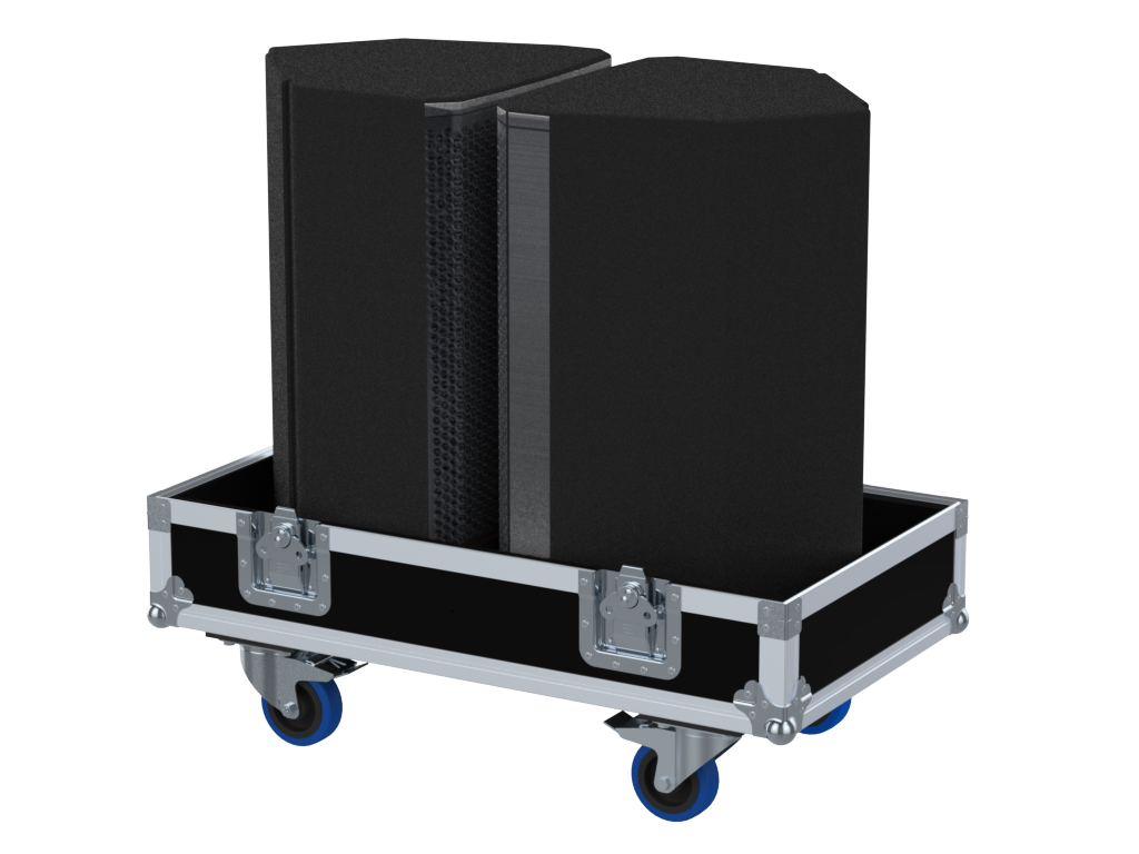 Santosom Cabinet Flight Case, 2x LD Systems Stinger 12 G3