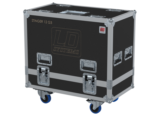 Santosom Cabinet Flight Case, 2x LD Systems Stinger 12 G3