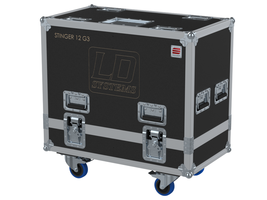 Santosom Cabinet Flight Case, 2x LD Systems Stinger 12 G3