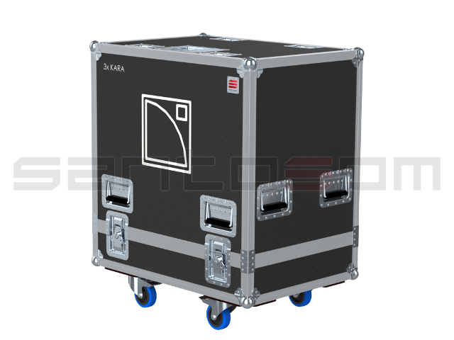 Santosom Cabinet Flight case PRO, 3x L-Acoustics KARA