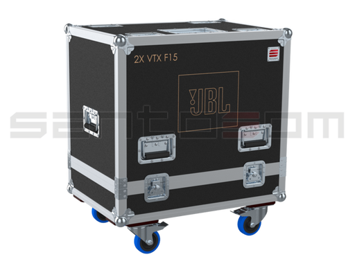 Santosom Cabinet Flight case PRO, 2x JBL VTX F15