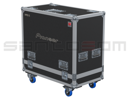 Santosom Cabinet Flight Case, 2x Pioneer XPRS15
