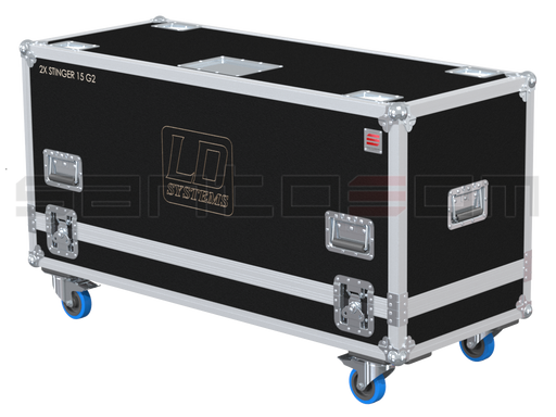 Santosom Flight case, 2x LD Systems Stinger 15AG2