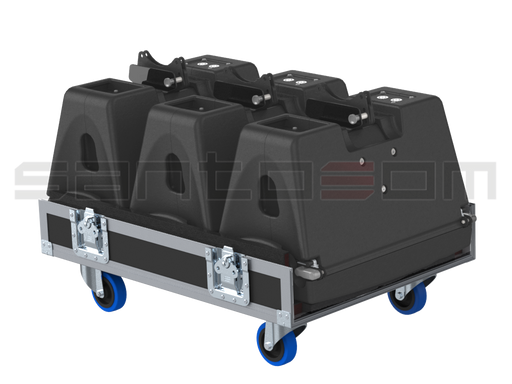Santosom Cabinet Flight case PRO, 3x Nexo GEO M10