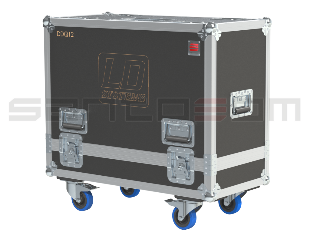 Santosom Cabinet Flight Case Pro, 2x LD Systems DDQ 12