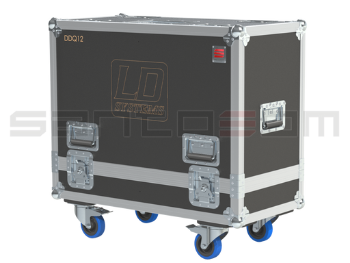 Santosom Cabinet Flight Case Pro, 2x LD Systems DDQ 12