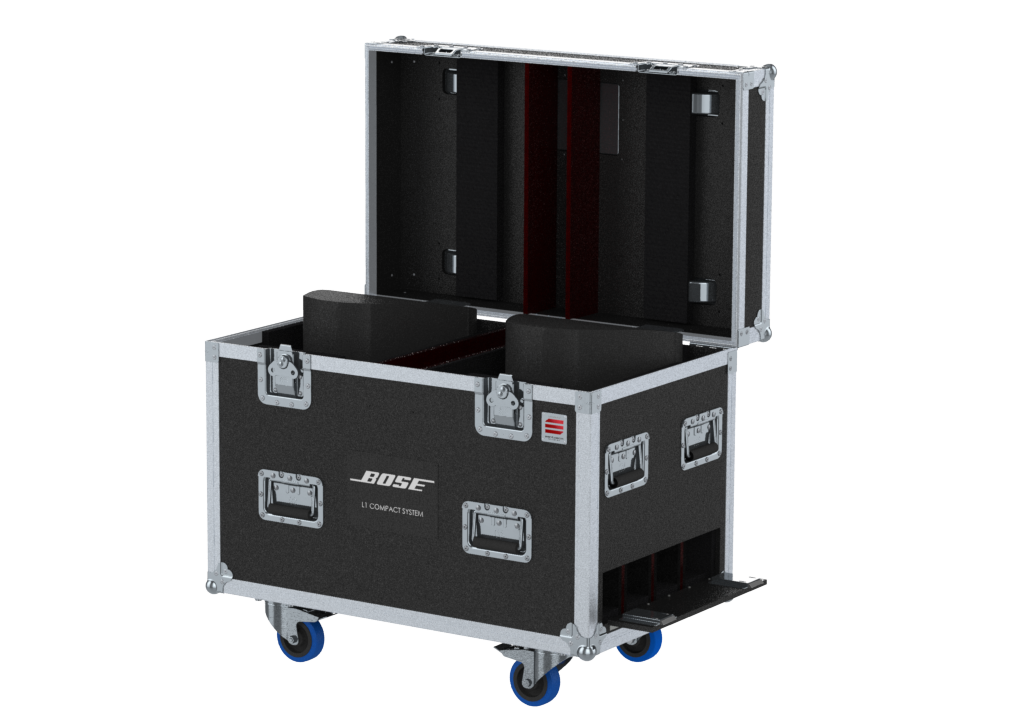 Santosom Cabinet Flight case PRO, 2x Bose L1 compact system