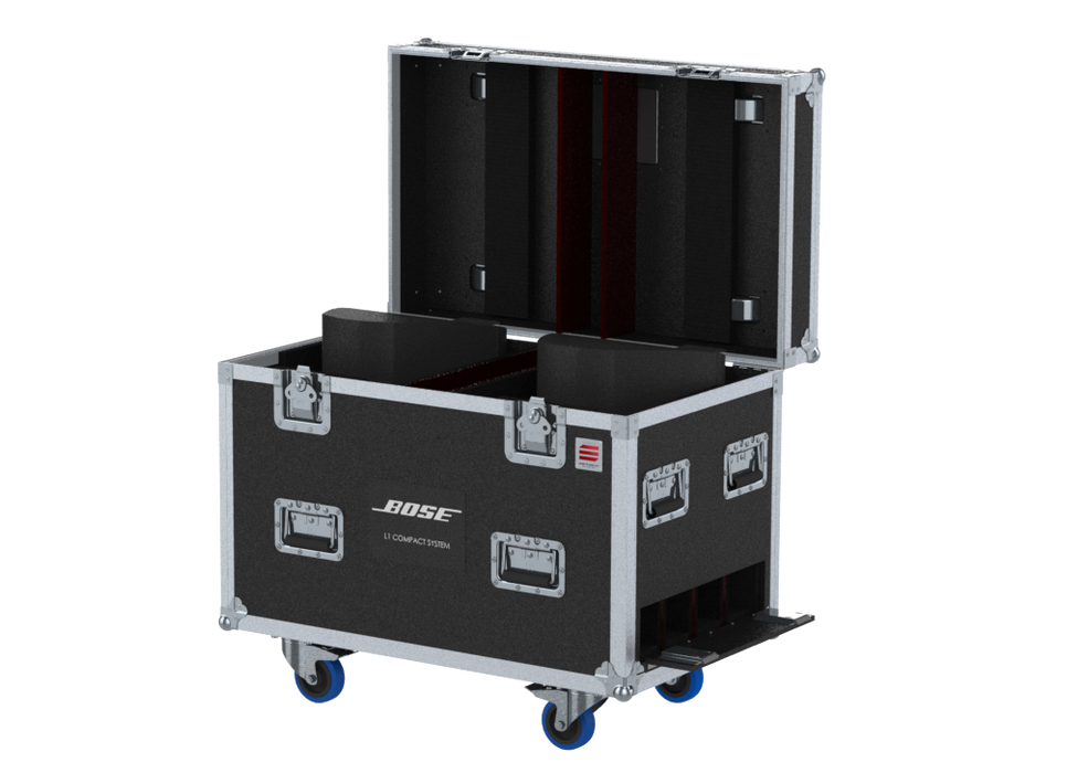 Santosom Cabinet Flight case PRO, 2x Bose L1 compact system