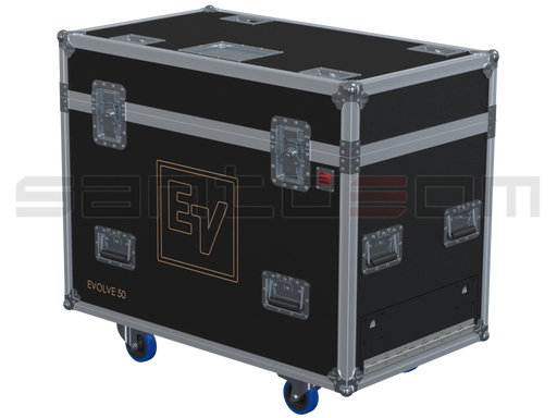 Santosom Cabinet Flight Case Pro, 2x Electro-Voice Evolve 50