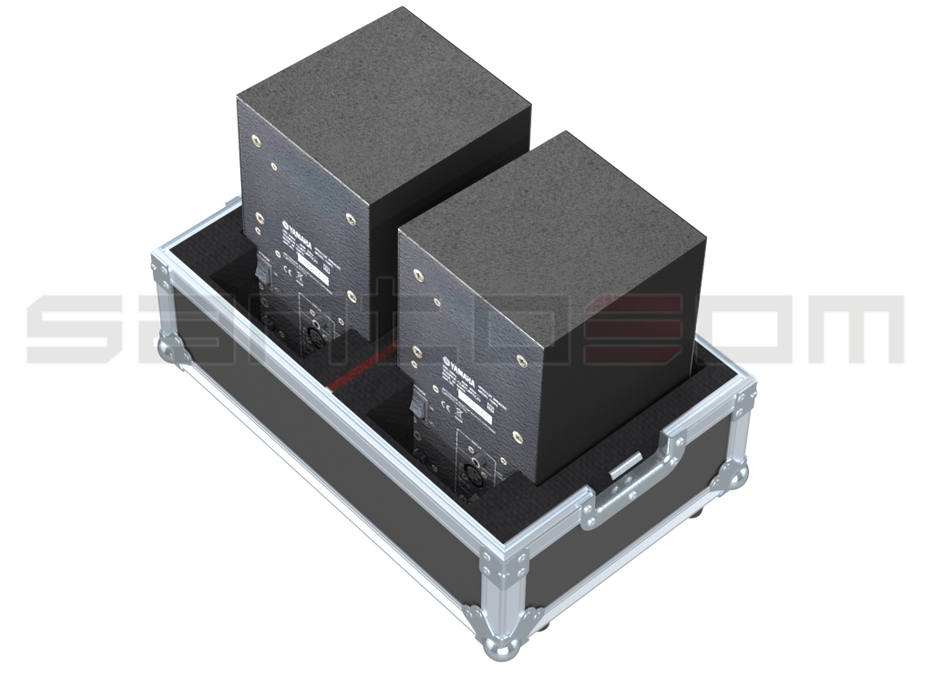Santosom Cabinet Flight case, 2x Yamaha MSP3