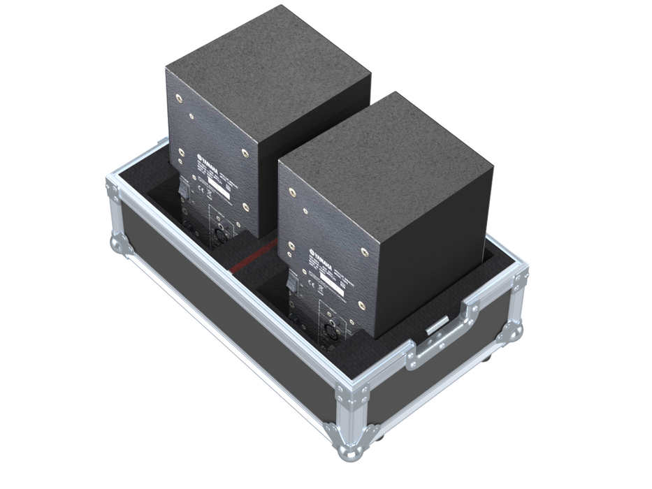 Santosom Cabinet Flight case, 2x Yamaha MSP3