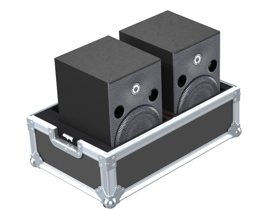 Santosom Cabinet Flight case, 2x Yamaha MSP3