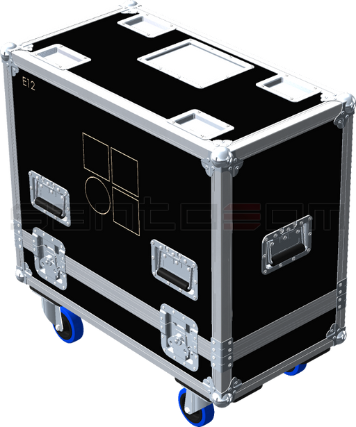 Santosom Cabinet Flight case PRO, 2x D&B E12
