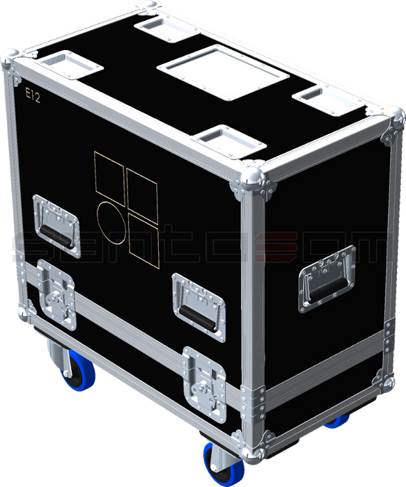 Santosom Cabinet Flight case PRO, 2x D&B E12