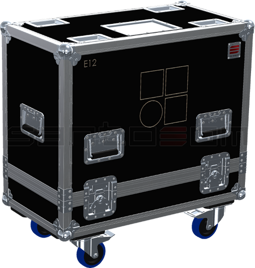 Santosom Cabinet Flight case PRO, 2x D&B E12