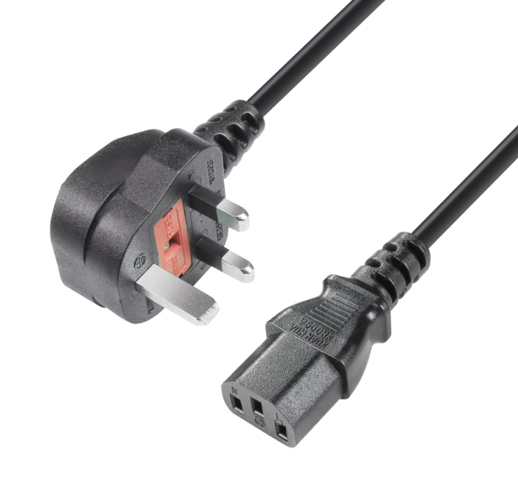 Adam Hall   3m Cable (UK) Connector / IEC C13