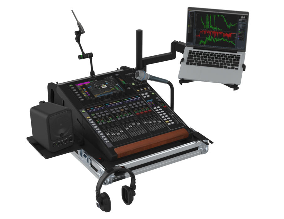 SANTOSOM MIXER Flight case PRO, Behringer Wing Compact, DogHouse