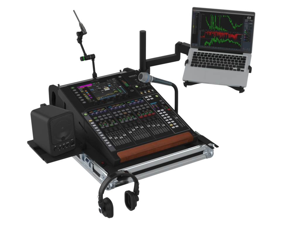 SANTOSOM MIXER Flight case PRO, Behringer Wing Compact, DogHouse