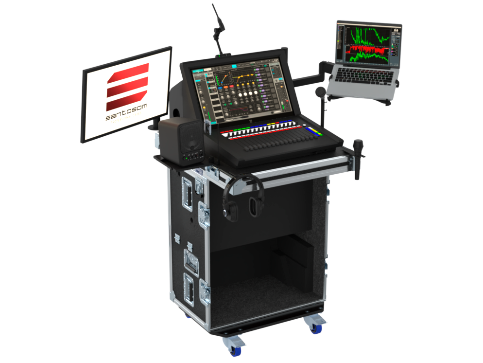 SANTOSOM MIXER Flight case PRO-2, Waves LV1 Classic