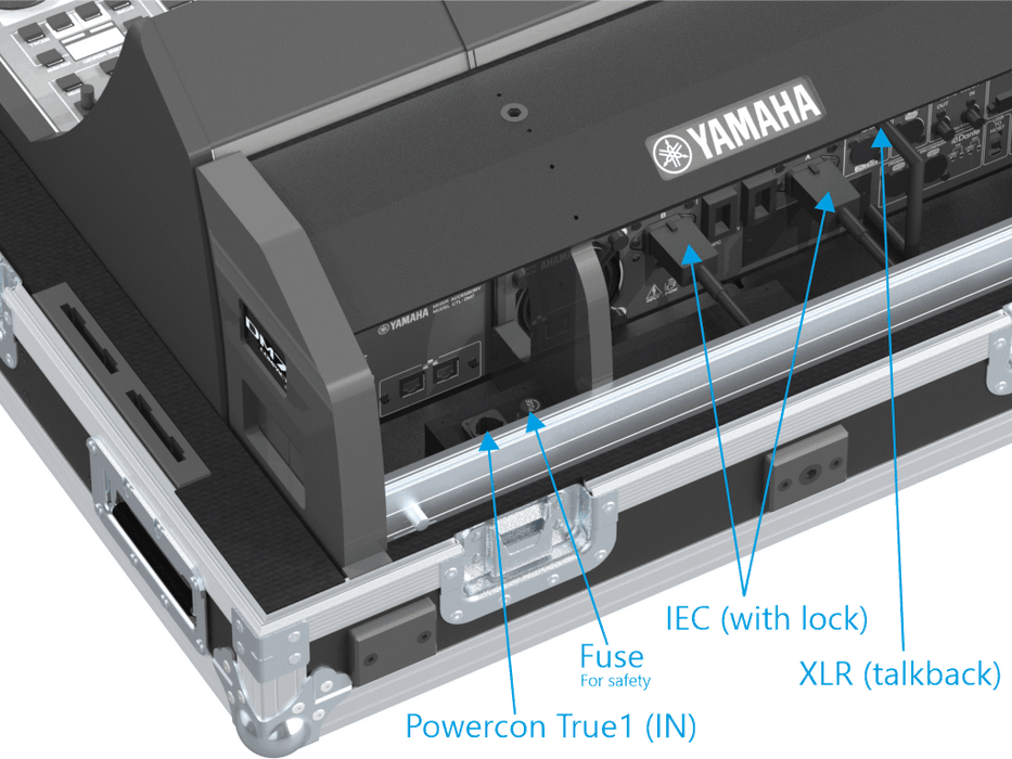 Santosom MIXER Flight case PRO-3, Yamaha DM7 compact ex