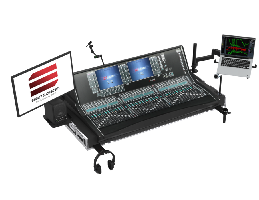 Santosom Mixer Flight case STD-3, Allen & Heath DLive S7000