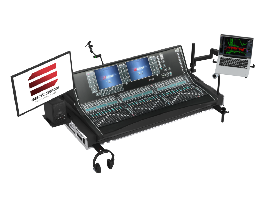 Santosom Mixer Flight case STD-3, Allen & Heath DLive S7000
