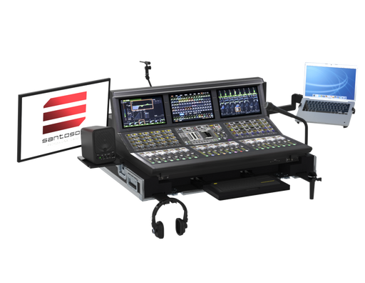 SANTOSOM MIXER Flight case PRO-3, Avid S6L-24D Control Surface